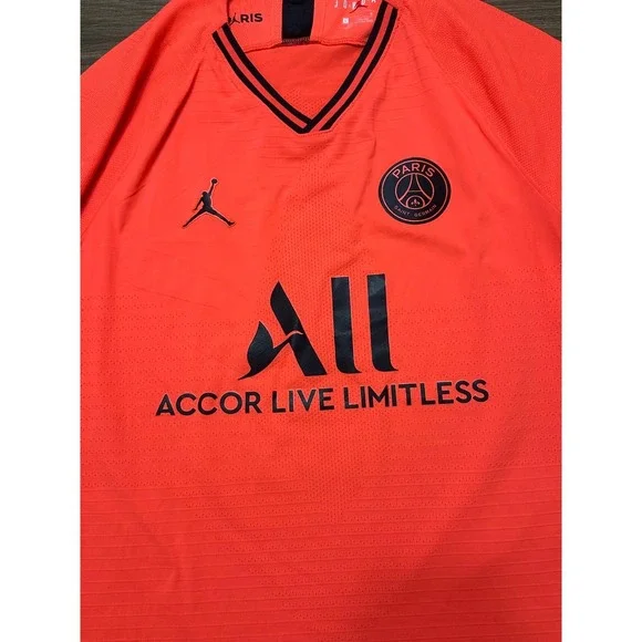 Nike Jordan Paris Saint-Germain PSG 19/20 Mbappe #7 Vaporknit Soccer Jersey Sz L - Picture 2 of 13